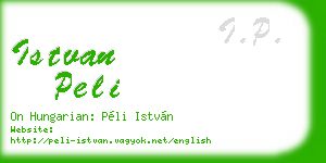 istvan peli business card