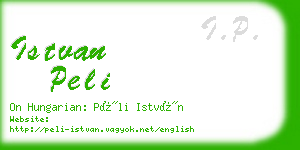 istvan peli business card